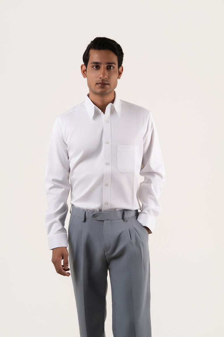 Formal Twill – White