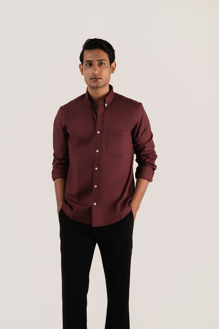Casual Twill – Maroon