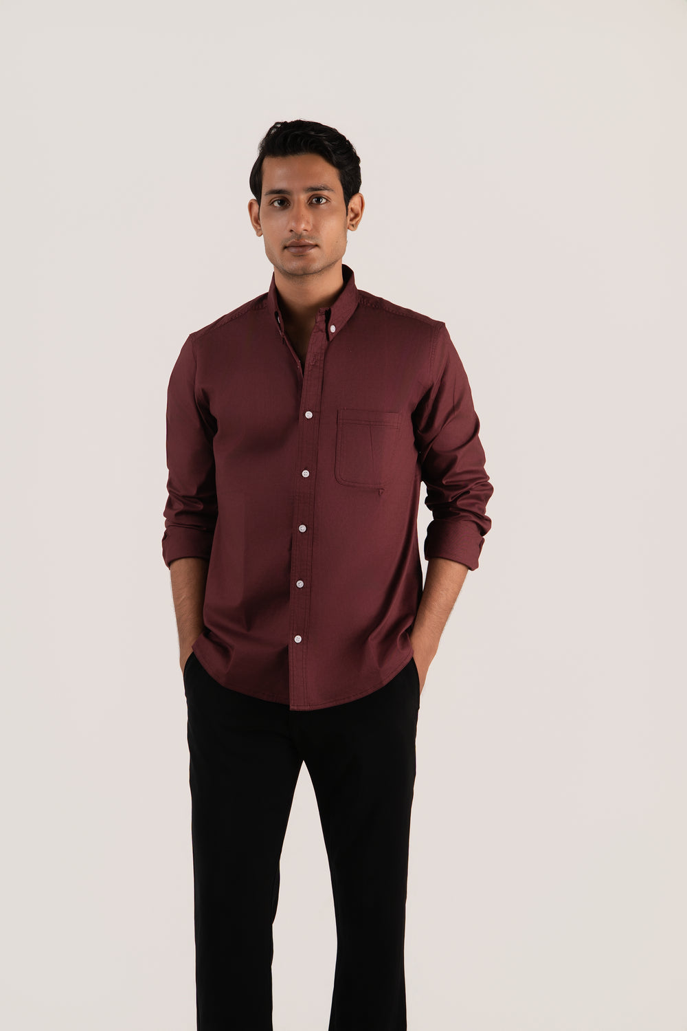 Casual Twill – Maroon