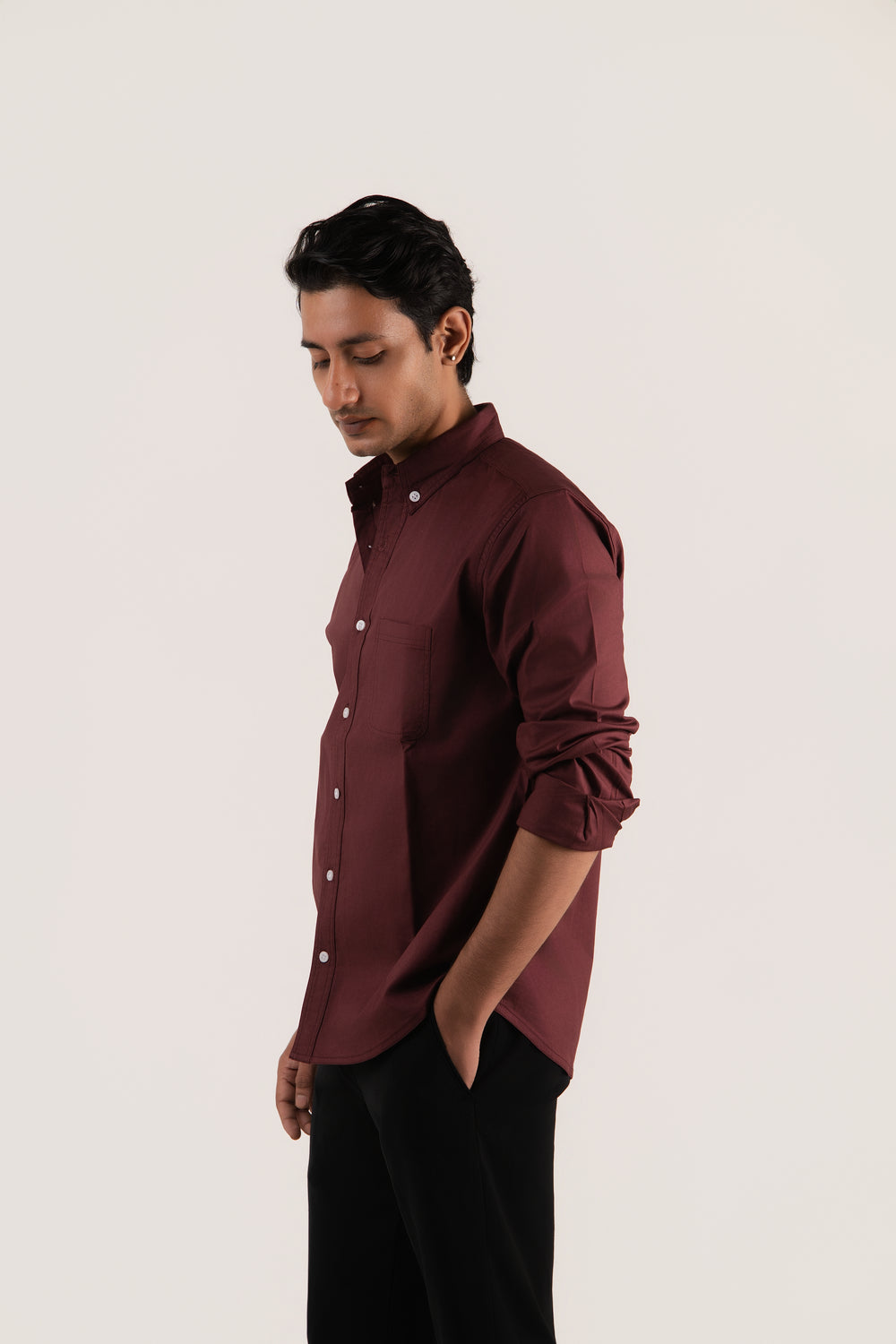 Casual Twill – Maroon