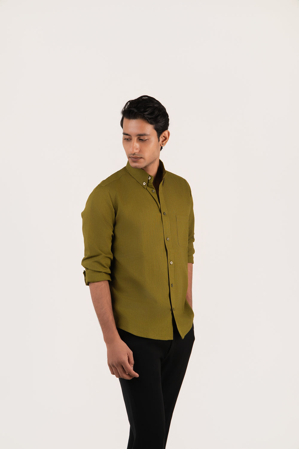 Linen – Khaki Green